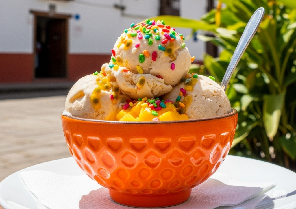 Ecuador estará en el mundial de helado, en el que se define la mejor golosina fría artesanal del mundo. /Foto referencial IA