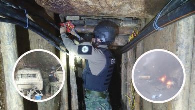 Militares ejecutaron un operativo en una mina ilegal del cantón Camilo Ponce Enríquez. /Foto Fuerzas Armadas