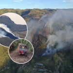 El incendio forestal más reciente se registró en el sector de Sustag, en la cuenca del río Yanuncay. Además, se presentó otro hace poco en Gualaceo. /Cortesía