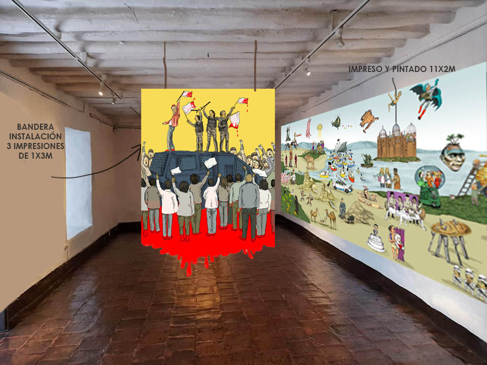 Otras de las propuestas que la artista Vilma Vargas pretendía exhibir en Cuenca.