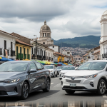 La venta de vehículos eléctrico e híbridos aumentaron en el país de 2021 a 2025 según datos de la AEADE. /Foto referencia IA