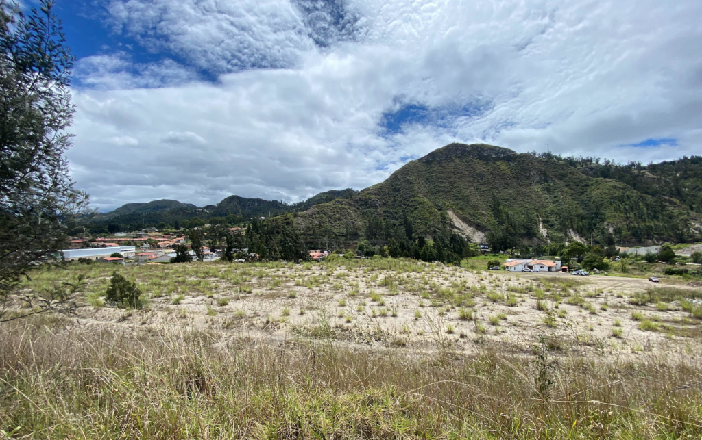 En el sector de Guangarcucho, norte de Cuenca, se tiene prevista la construcción de la nueva planta de tratamiento de aguas residuales. / XCA