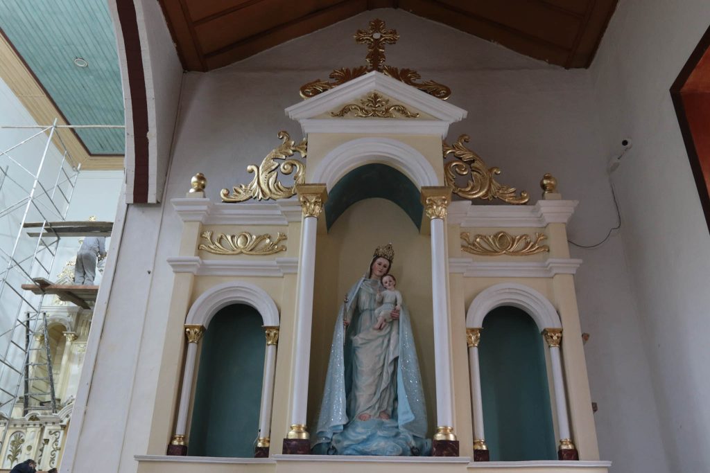 La restauración en la iglesia de Turi, dedicada a Nuestra Señora de La Merced.