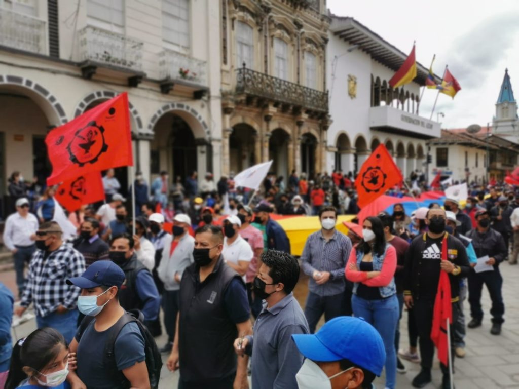 Trabajadores marcharán en Cuenca contra la Ley Orgánica de Integridad Pública.
