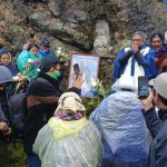 Ayer se llevó a cabo la entronización de la imagen de la Virgen de las Aguas de Kimsacocha. /FMV