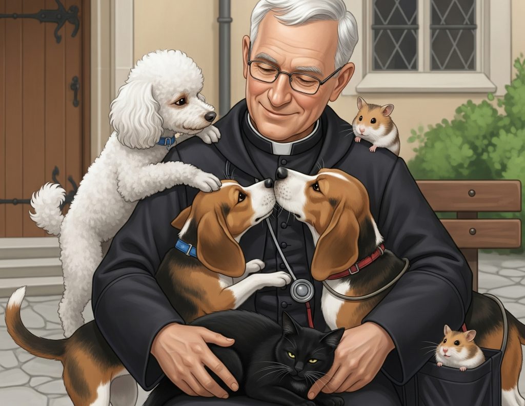 En Cuenca se prevé una misa para honrar a las mascotas. /Generada en IA