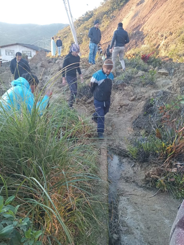 Deslizamiento en Loja