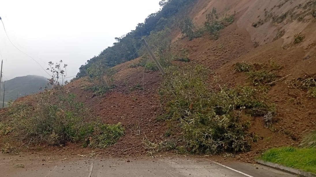 Derrumbe en Loja