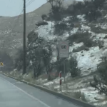Nieve en el Parque Nacional Cajas en Cuenca. Hay bajas temperaturas en la ciudad.