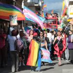 Con banderas y pancartas, participantes recorrieron el Centro Histórico para visibilizar la diversidad y exigir respeto a sus derechos.
