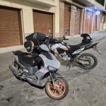 Agentes de la Policía Nacional que laboran en Cuenca recuperaron esta motocicleta. /Foto Policía Nacional