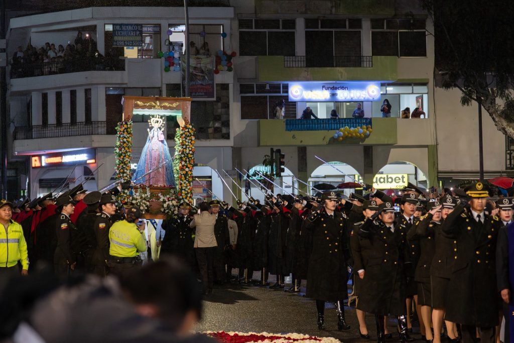 La celebración conocida como las noches del peregrino de los azuayos, por la Virgen del Cisne en Loja, se da cada año. /Cortesía
