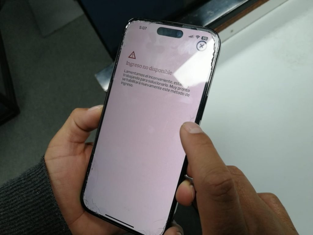 Nuevamente Banco Pichincha presenta problemas en su banca web.