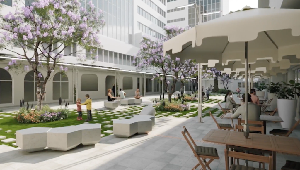 Imagen referencial de como se pretende regenerar el Pasaje Pedro Toulop en Cuenca. /Cortesía