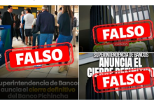 La Superintendencia de Bancos desmiente rumores sobre Banco Pichincha.