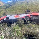 La Fiscalía investiga las causas del siniestro de bus ocurrido en Colta. /Fotos Cortesía