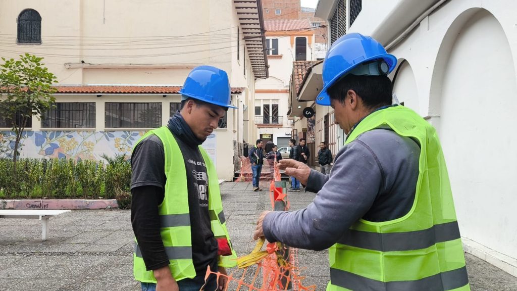 Inició la regeneración de la plazoleta Toulop en Cuenca