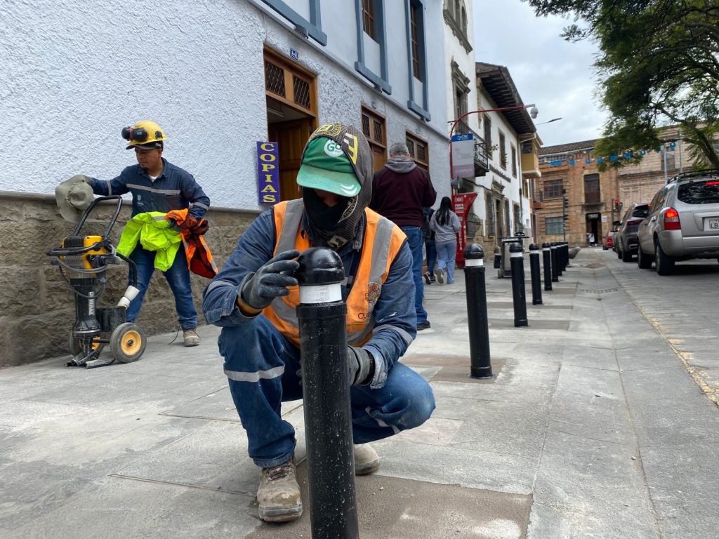 Bolardos en Cuenca