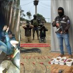 Agentes militares y de la Policía Nacional ejecutaron un operativo en dos minas de Ponce Enríquez. /Foto Fuerzas Armadas