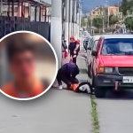 La agresión con arma blanca se dio en el sector de las oficinas del Consejo Nacional Electoral de Azogues. /Cortesía