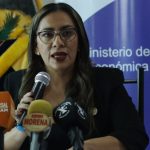 Zaida Rovira, ministra de Gobierno de Daniel Noboa, se refirió a la Marcha por el Agua de Cuenca. /API