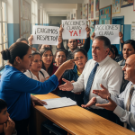 Los operativos se ejecutaron en planteles educativos de la ciudad. /Fotos referencial IA