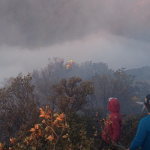 Las llamas se expandieron a zonas como La Carbonería, perteneciente al cantón Cañar. /Fotos Tucayta