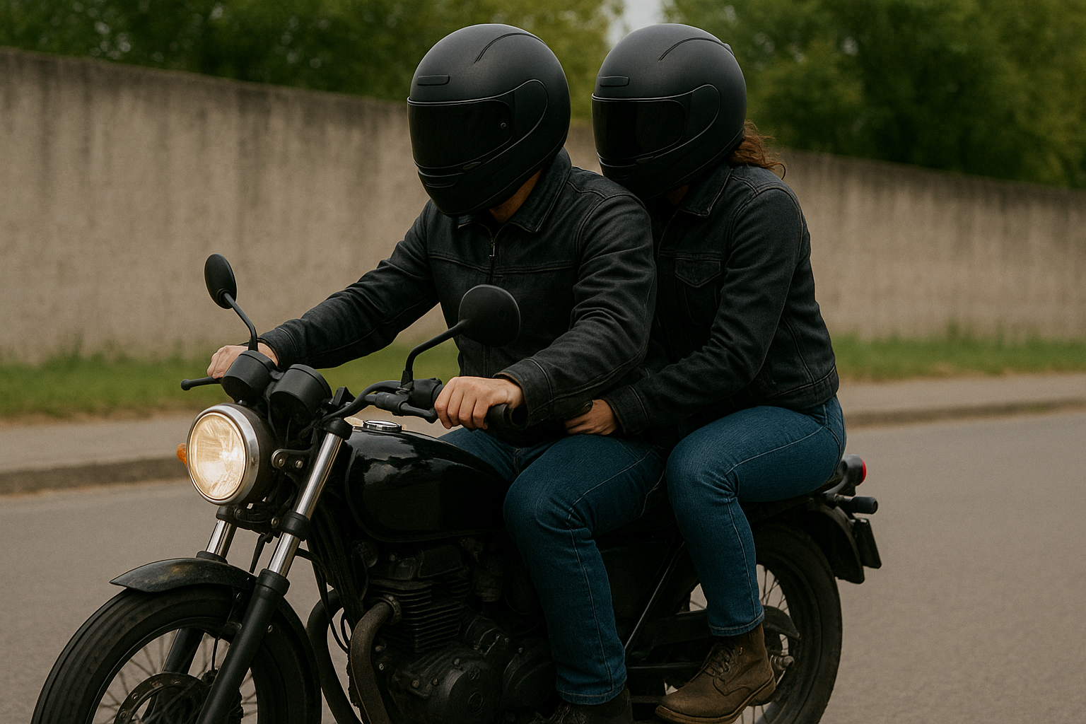 dos en moto