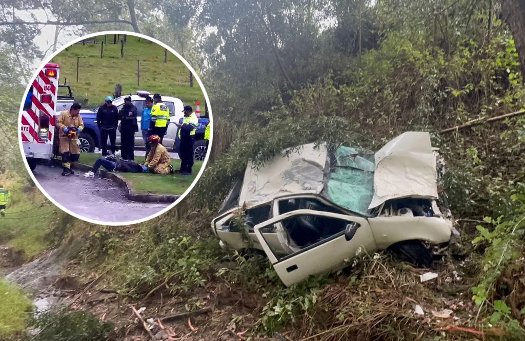 En menos de dos horas, dos siniestros de tránsito dejaron cuatro personas heridas en las vías de Cuenca. /Foto ECU911