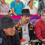 Representantes de las organizaciones sociales de Azuay anunciaron acciones en el marco de la convocatoria al paro nacional. /JIP