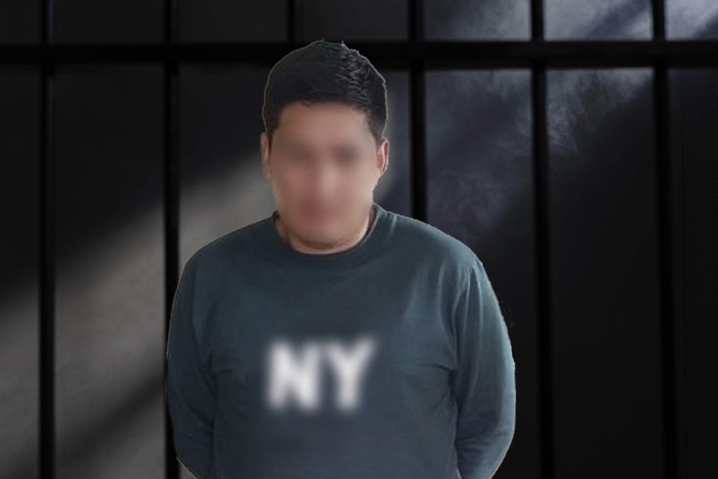 El ciudadano detenido en Nabón, tendía orden de captura por el delito de asesinato. /Foto Policía Nacional