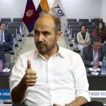 La audiencia contra Juan Cristóbal Lloret se desarrolla en el Tribunal Contencioso Electoral (TCE). /Cortesía