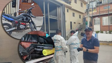 La motocicleta y el arma que habría usado el agresor habrían sido encontrados en la ciudadela El Rosal por parte de la Policía. /Policía Nacional