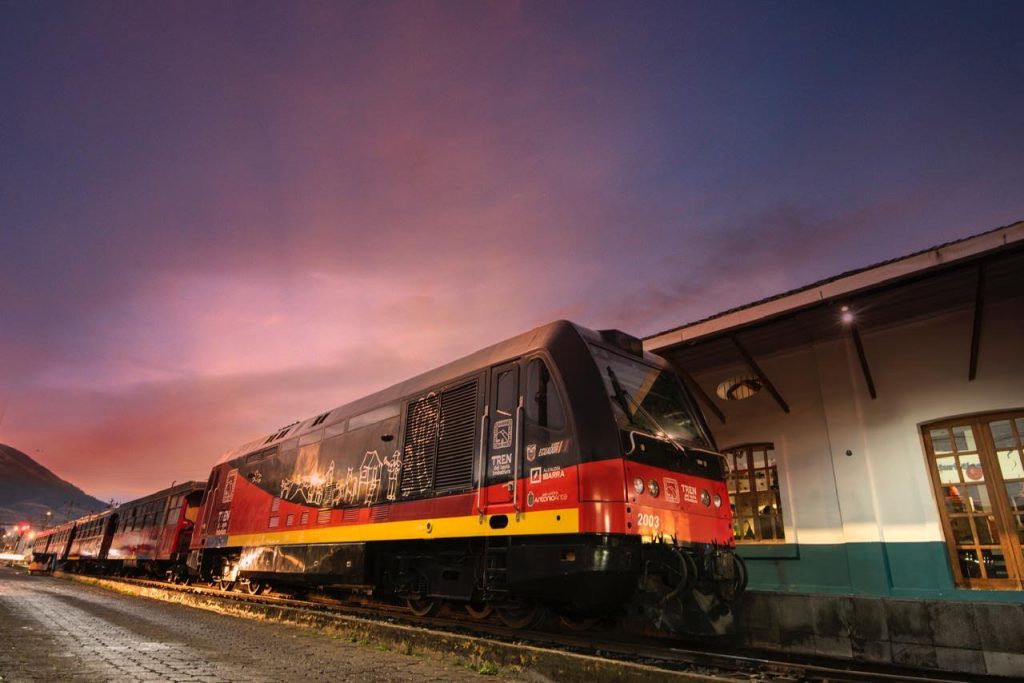 La ruta nocturna del tren en Imbabura se abrió de manera oficial. /Cortesía