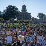 Masiva protesta contra Donald Trump