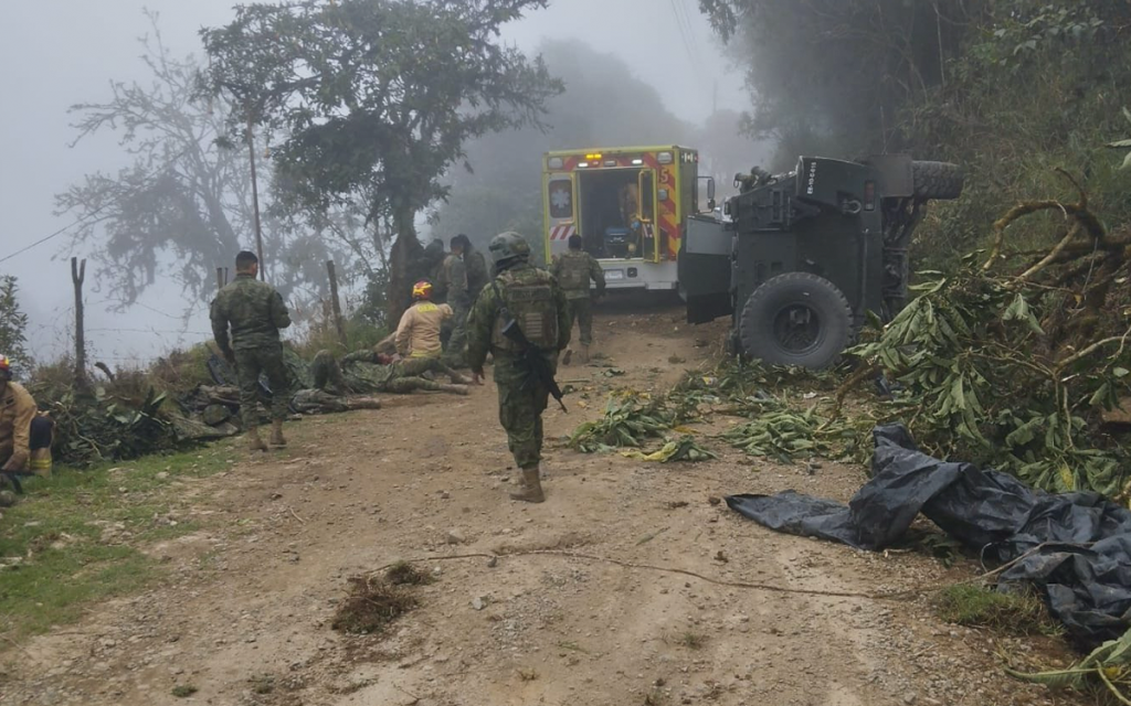 Así terminó el vehículo accidentado en San Pedro de Yumate. /Cortesía