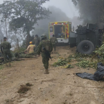 Así terminó el vehículo accidentado en San Pedro de Yumate. /Cortesía