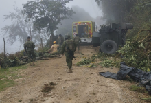 Así terminó el vehículo accidentado en San Pedro de Yumate. /Cortesía