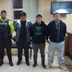 Los tres ciudadanos detenidos están a órdenes de la autoridad competente. /Fotos Policía