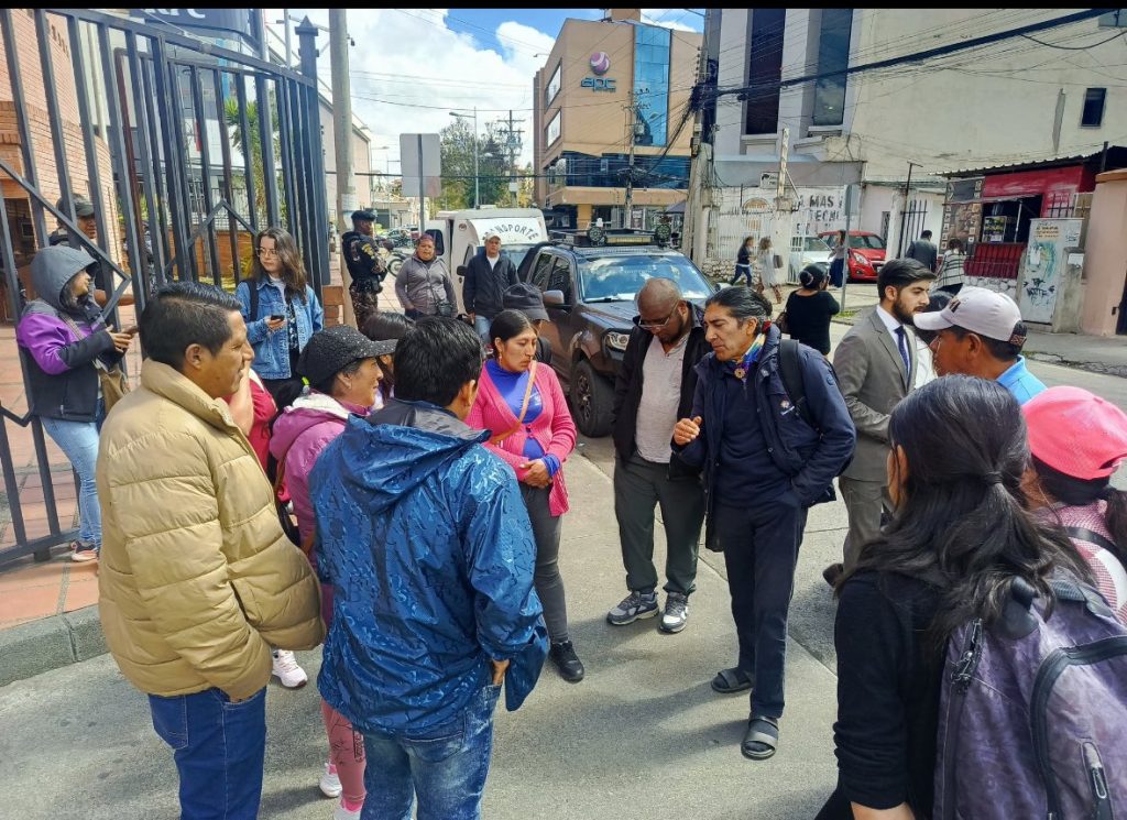 La Fiscalía de Azuay no formuló cargos en contra de los cuatro detenidos al no tener suficientes elementos de convicción. /Foto Yaku Pérez
