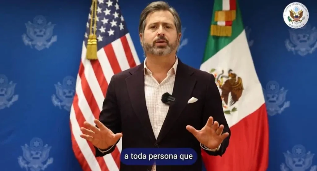 David Arizmendi, vocero de la Embajada de EE. UU. en México, anuncian multa de 5.000 dólares por ingresar de forma ilegal a EE.UU.