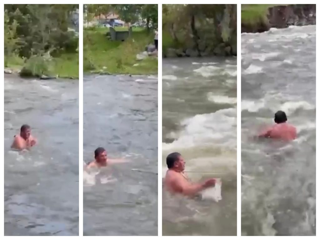 Presunto ladrón fue obligado a ingresar al río Machángara, en Cuenca, como castigo.