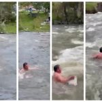 Presunto ladrón fue obligado a ingresar al río Machángara, en Cuenca, como castigo.