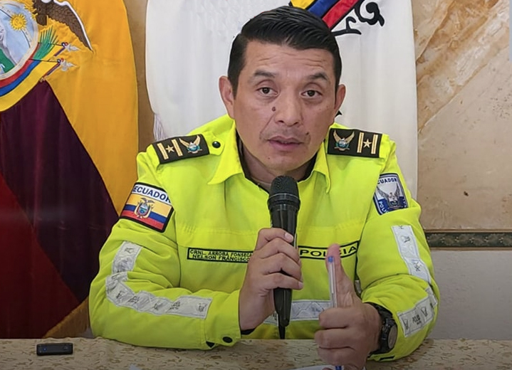 El nuevo comandante de la Zona 6 de Policía el Nelson Francisco Arroba Fonseca. /Cortesía
