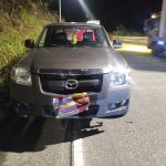 Esta imagen de la camioneta retenida publicó la Policía Nacional con el informe sobre su actuar. /Fotos Policía