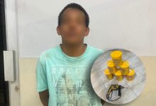 El poder su ciudadano detenido se hallaron elementos del presunto robo. /Fotos Policía Nacional