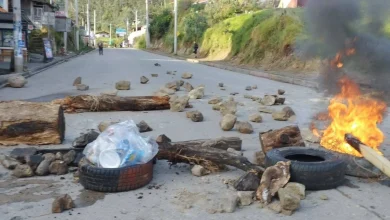 Cómo están las vías este 16 de octubre por el paro nacional. La vía Cuenca - Loja se mantiene cerrada.