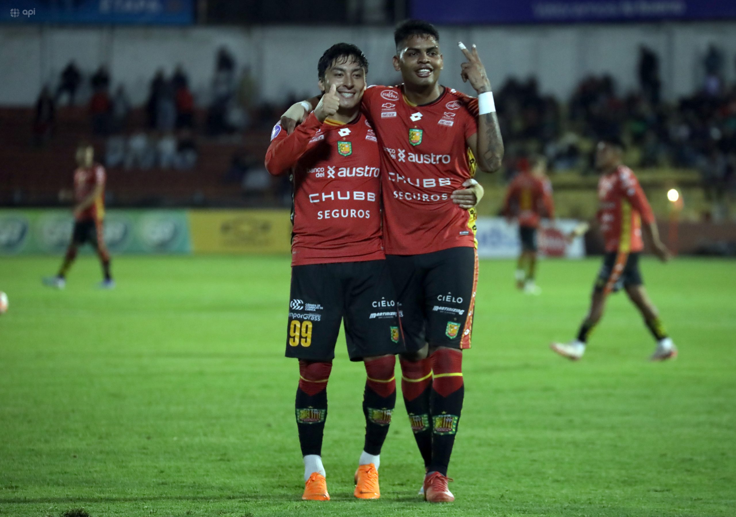 La noche del 21 de noviembre Deportivo Cuenca goleó a El Nacional. Foto: API