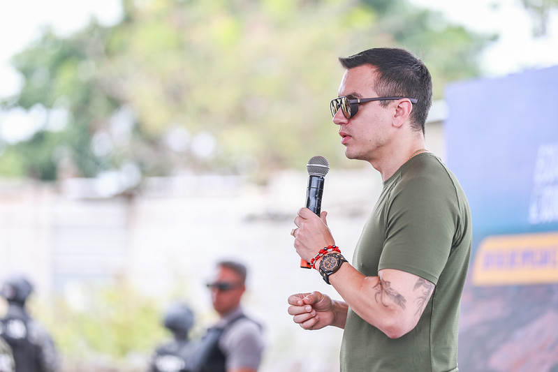 El presidente Daniel Noboa viajará a Bolivia. Foto: Presidencia