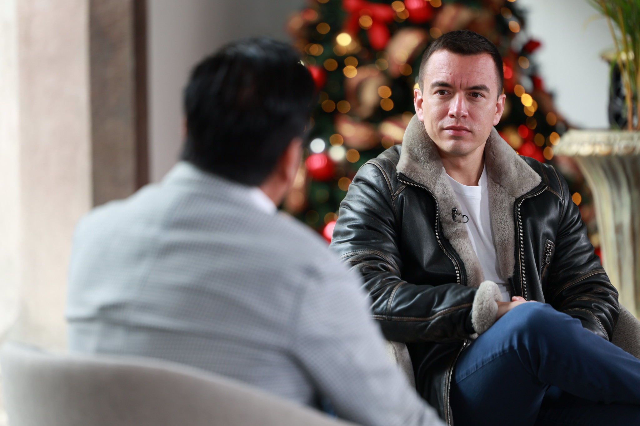 El presidente Daniel Noboa se refirió a los activistas azuayos Yaku Pérez y Lauro Sigcha. /Cortesía